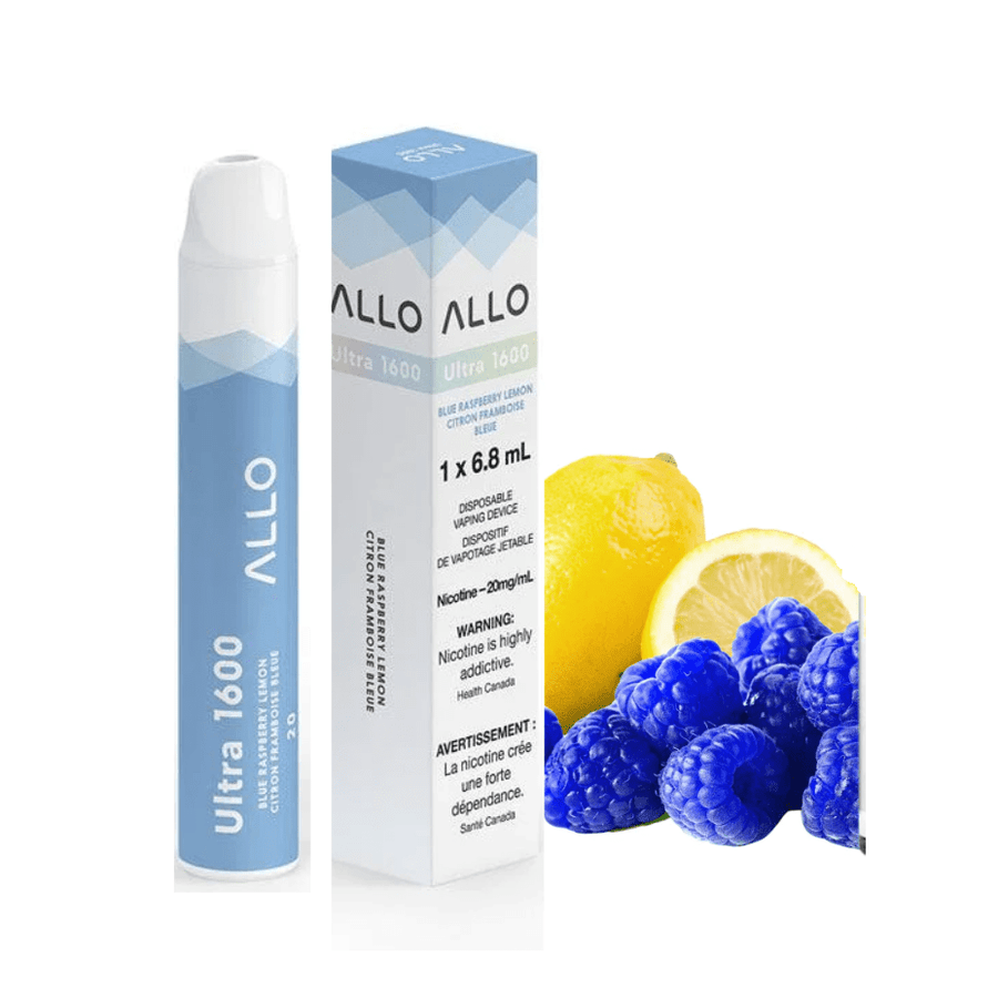 Allo Ultra 1600 Disposable Vape-Blue Raspberry Lemon 1600 Puffs / 20mg Airdrie Vape SuperStore and Bong Shop Alberta Canada