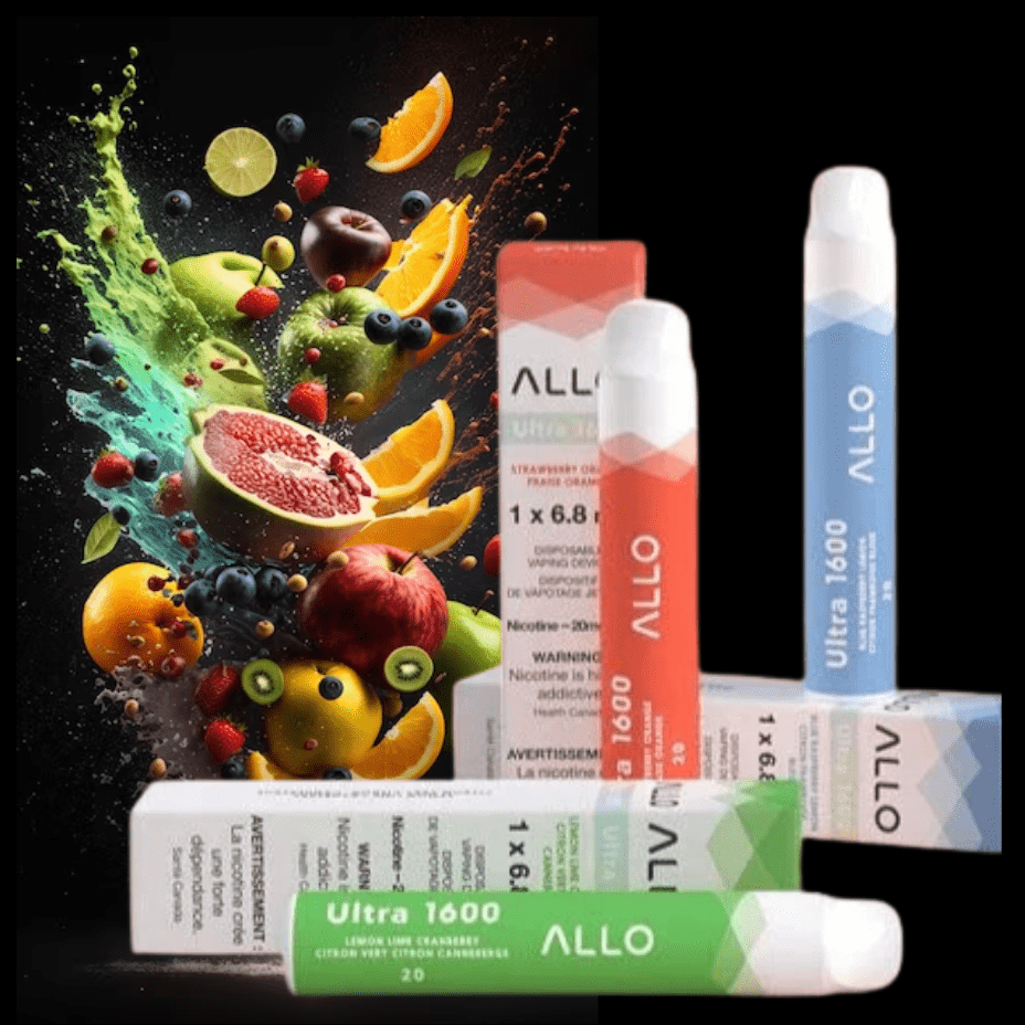 Allo Ultra 1600 Disposable Vape Blue Razz / 20mg Airdrie Vape SuperStore and Bong Shop Alberta Canada