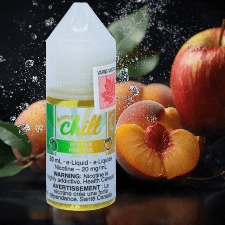 Apple Peach Salts by Chill E-Liquid Airdrie Vape SuperStore and Bong Shop Alberta Canada