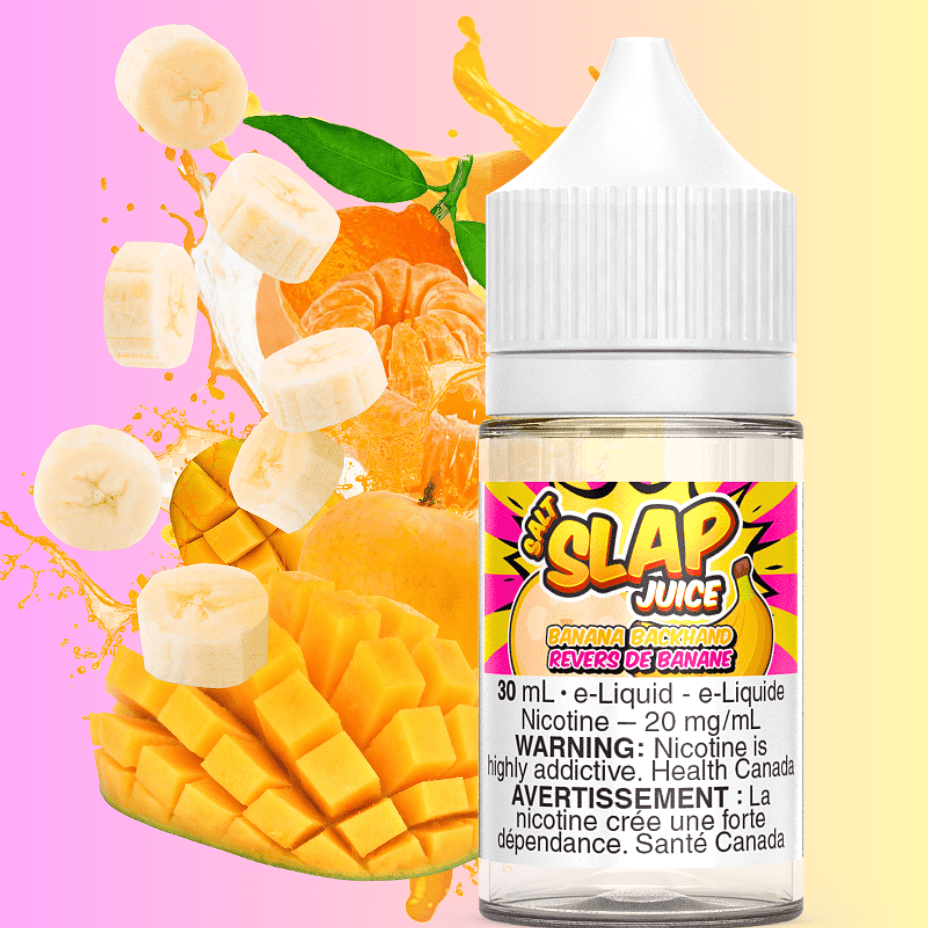 Banana BackHand Salt by Slap Juice Airdrie Vape SuperStore and Bong Shop Alberta Canada