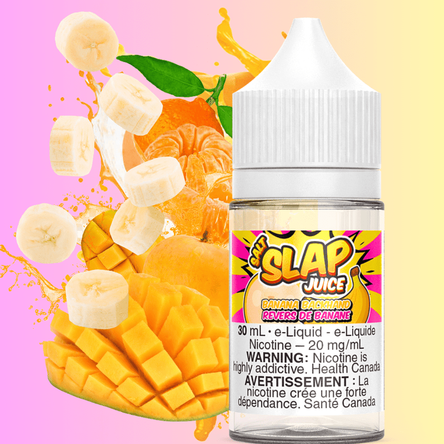 Banana BackHand Salt by Slap Juice Airdrie Vape SuperStore and Bong Shop Alberta Canada