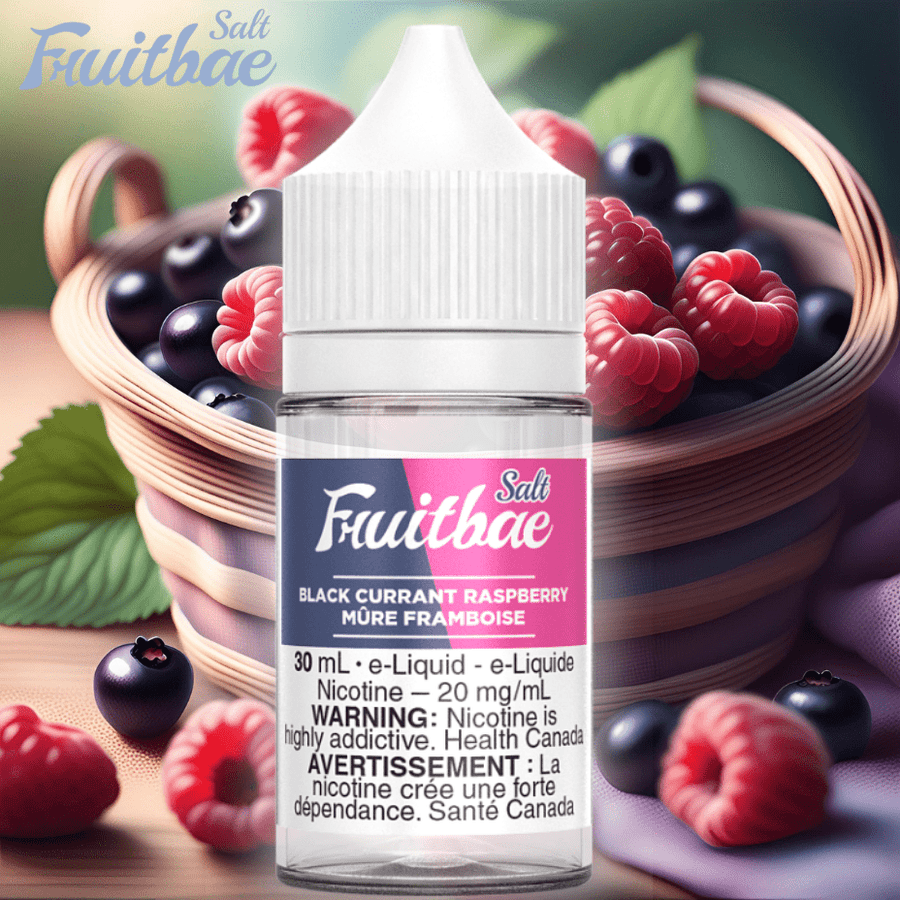 Black Currant Raspberry Salts by Fruitbae E-Liquid Airdrie Vape SuperStore and Bong Shop Alberta Canada