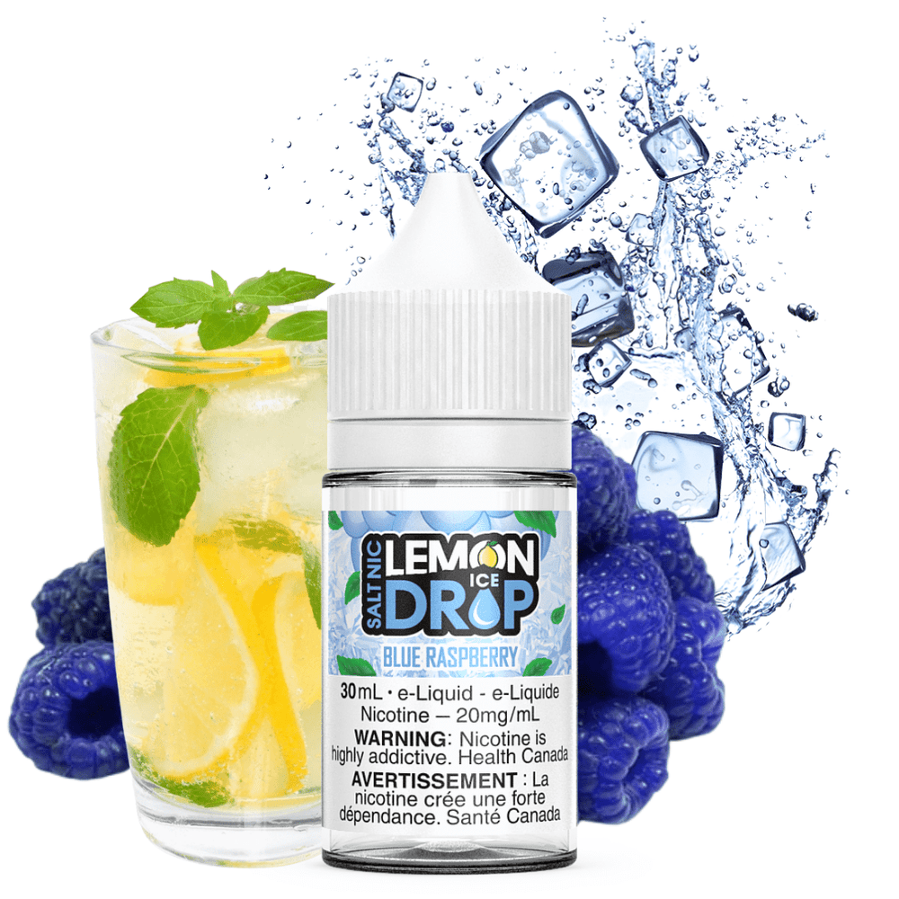 Blue Raspberry Iced Salts by Lemon Drop E-Liquid 12mg Airdrie Vape SuperStore and Bong Shop Alberta Canada