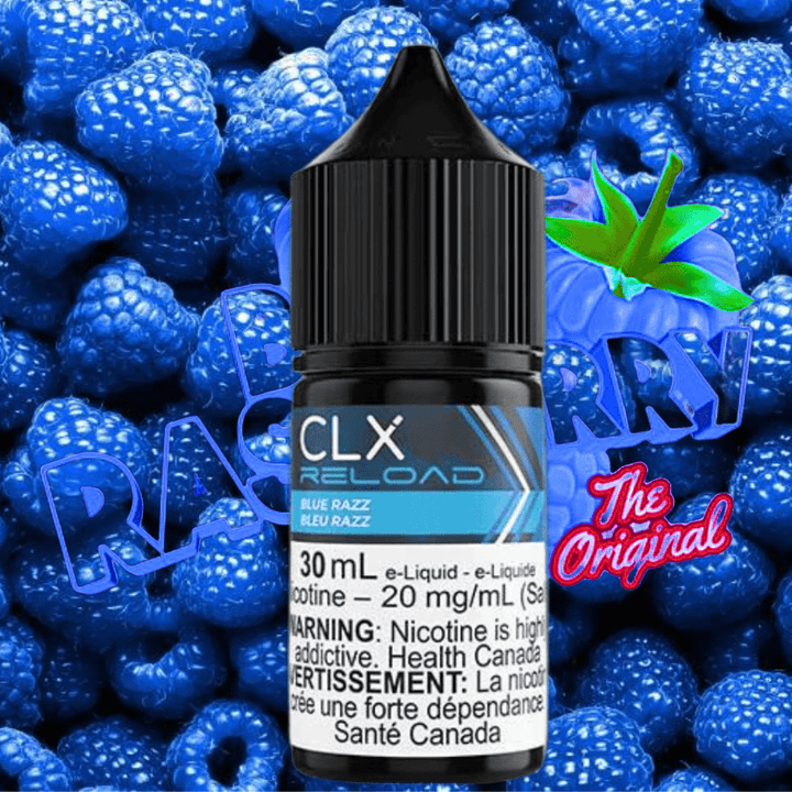 Blue Razz Salt by CLX Reload E-Liquid 30mL / 10mg Airdrie Vape SuperStore and Bong Shop Alberta Canada