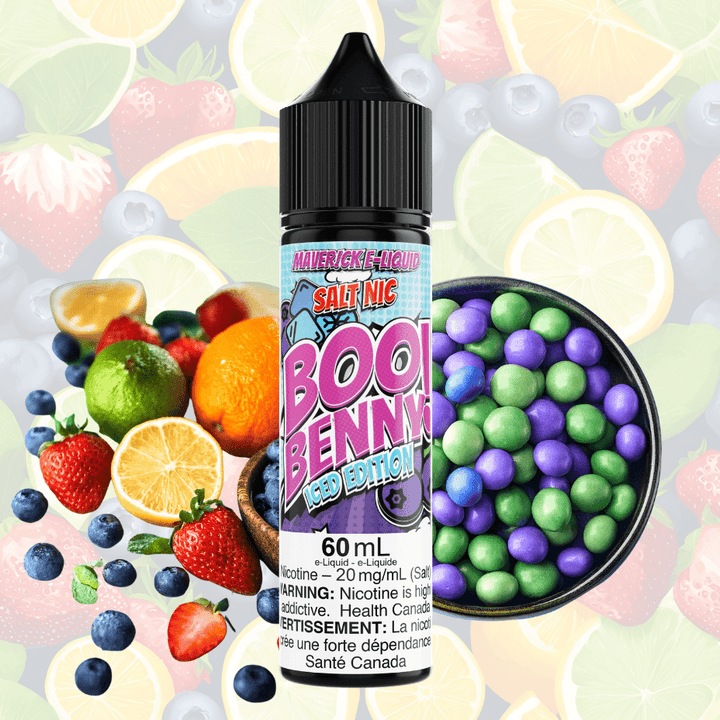 Boo Benny Iced Salt by Maverick E-Liquid 60ml / 20mg Airdrie Vape SuperStore and Bong Shop Alberta Canada