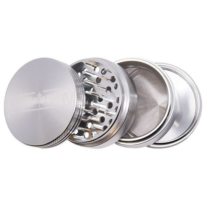 Cannatonik Anodized Aluminum Grinder 63mm Silver Airdrie Vape SuperStore and Bong Shop Alberta Canada