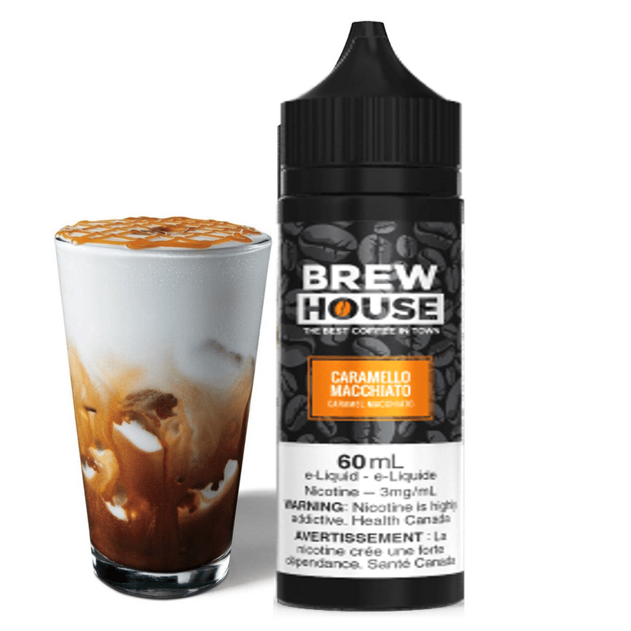 Caramello Macchiato by Brew House E-Liquid 60ml / 3mg Airdrie Vape SuperStore and Bong Shop Alberta Canada