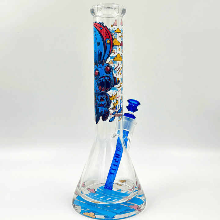 Castle Glassworks 15mm Robot Beaker 14" 14 in / 15mm Base/ 9mm Tube Airdrie Vape SuperStore and Bong Shop Alberta Canada