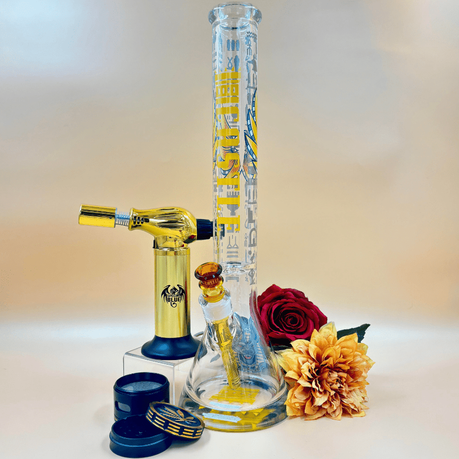 Castle Glassworks 9mm Anubis Beaker 18" Airdrie Vape SuperStore and Bong Shop Alberta Canada