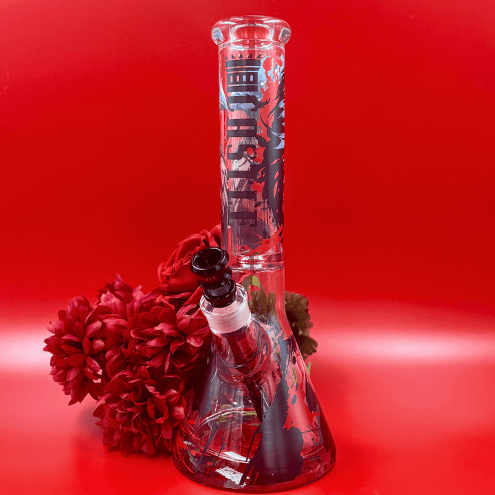 Castle Glassworks 9mm Raven Beaker 14" Airdrie Vape SuperStore and Bong Shop Alberta Canada