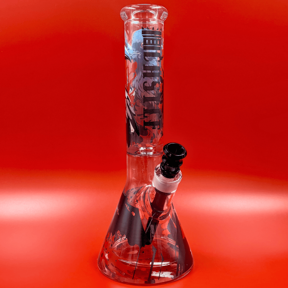 Castle Glassworks 9mm Raven Beaker 14" Airdrie Vape SuperStore and Bong Shop Alberta Canada