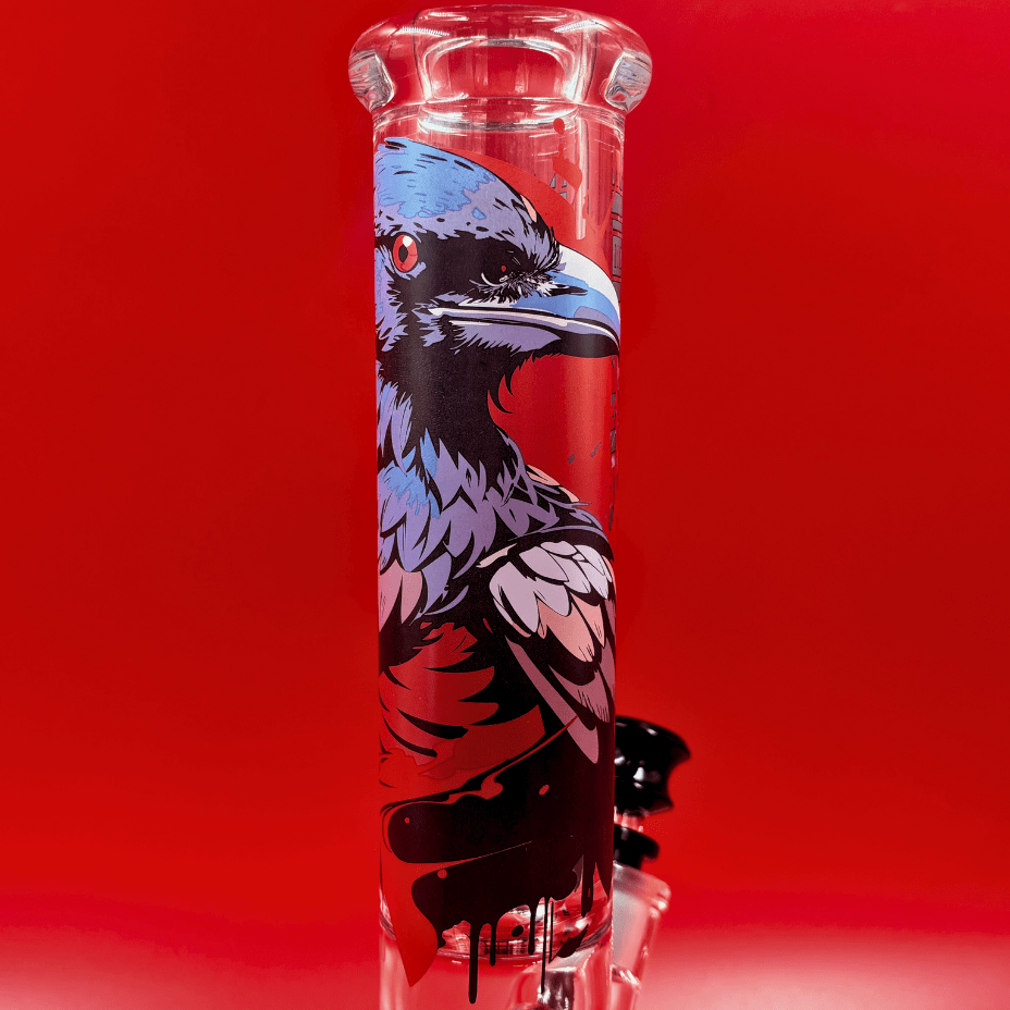 Castle Glassworks 9mm Raven Beaker 14" Airdrie Vape SuperStore and Bong Shop Alberta Canada