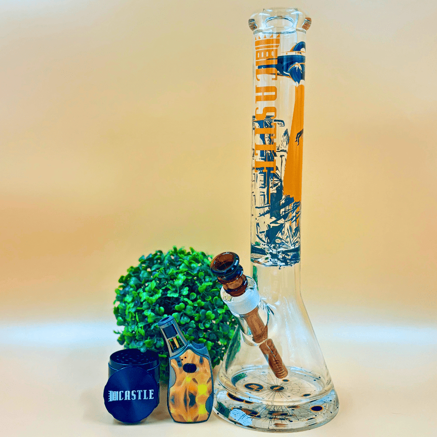 Castle Glassworks 9mm UFO Beaker 16" Airdrie Vape SuperStore and Bong Shop Alberta Canada