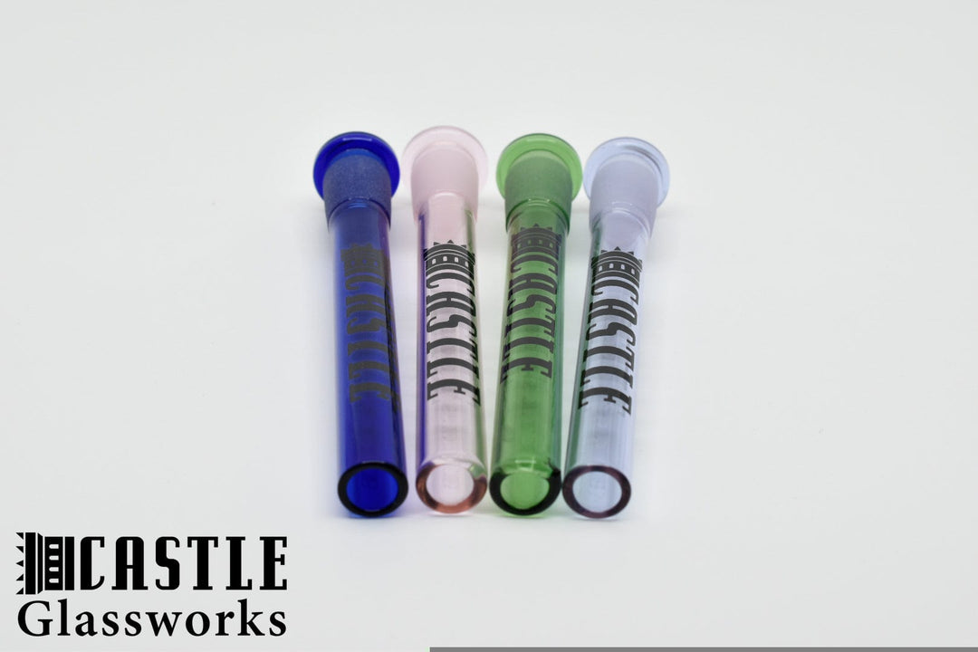 Castle Glassworks Colored Downstem Airdrie Vape SuperStore and Bong Shop Alberta Canada