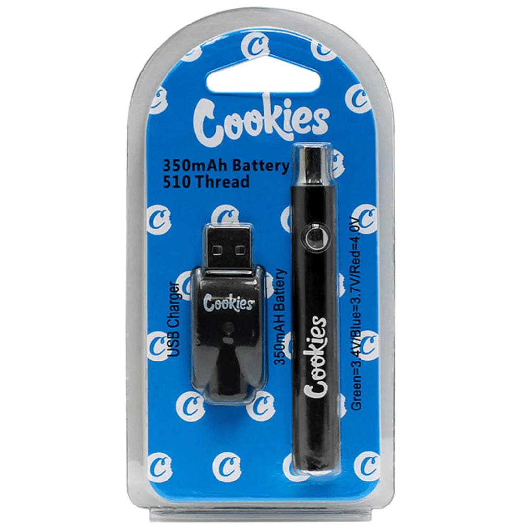 Cookies Slim Twist 510 Battery 350 mAh Black Airdrie Vape SuperStore and Bong Shop Alberta Canada