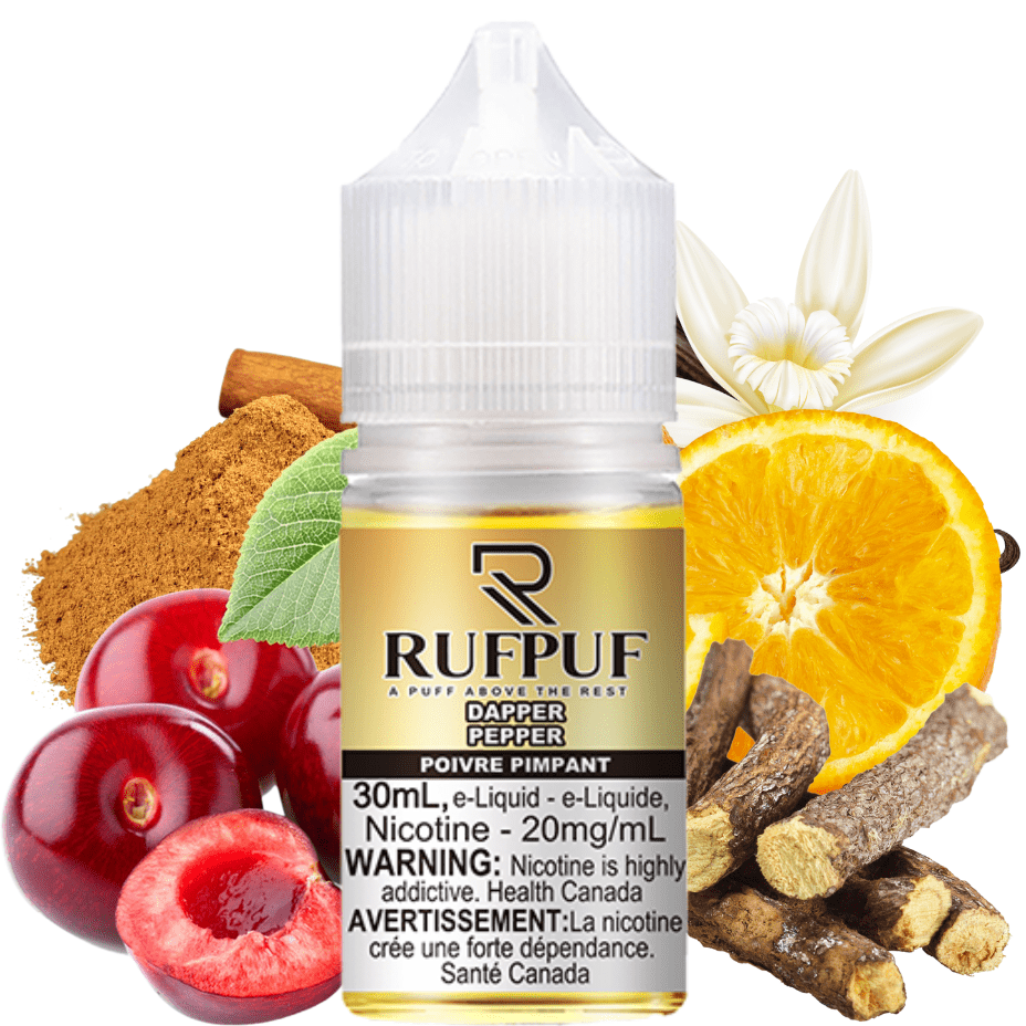 Dapper Pepper Salts by RufPuf E-Liquid 30ml / 10mg Airdrie Vape SuperStore and Bong Shop Alberta Canada