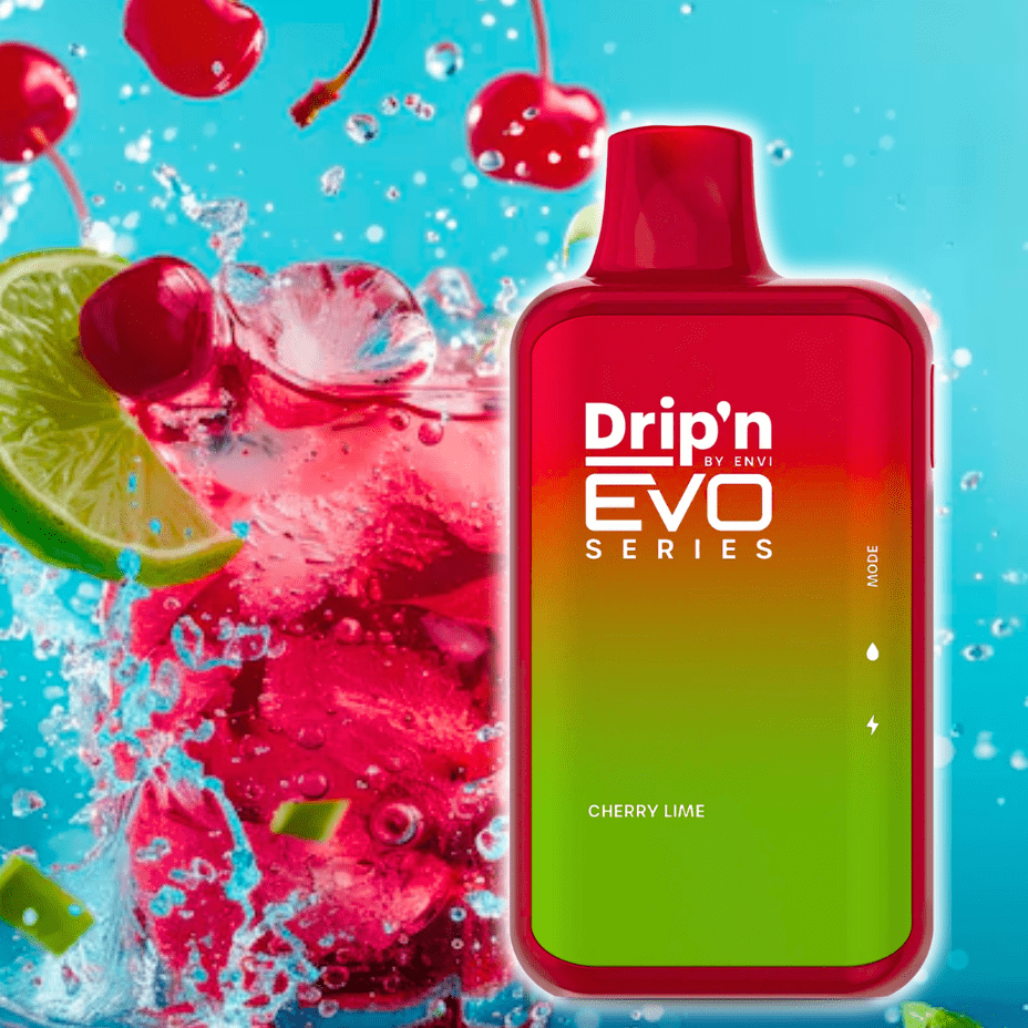 Drip'n by Envi EVO 28k Disposable Vape-Cherry Lime 28000 Puffs / 20mg Airdrie Vape SuperStore and Bong Shop Alberta Canada