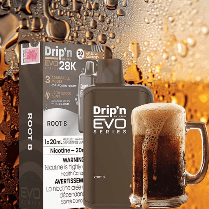 Drip'n by Envi EVO 28k Disposable Vape-Root B 28000 Puffs / 20mg Airdrie Vape SuperStore and Bong Shop Alberta Canada