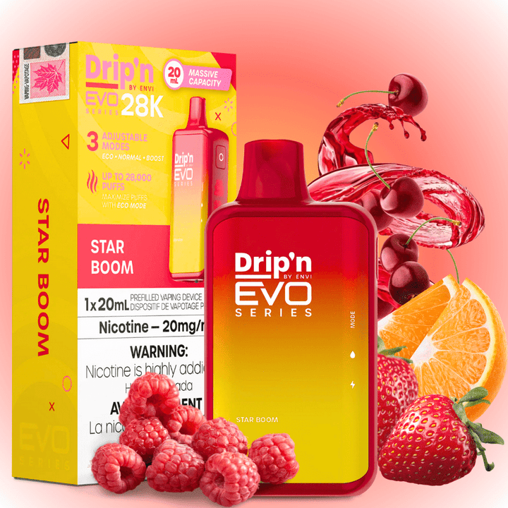 Drip'n by Envi EVO 28k Disposable Vape-Star Boom 28000 Puffs / 20mg Airdrie Vape SuperStore and Bong Shop Alberta Canada