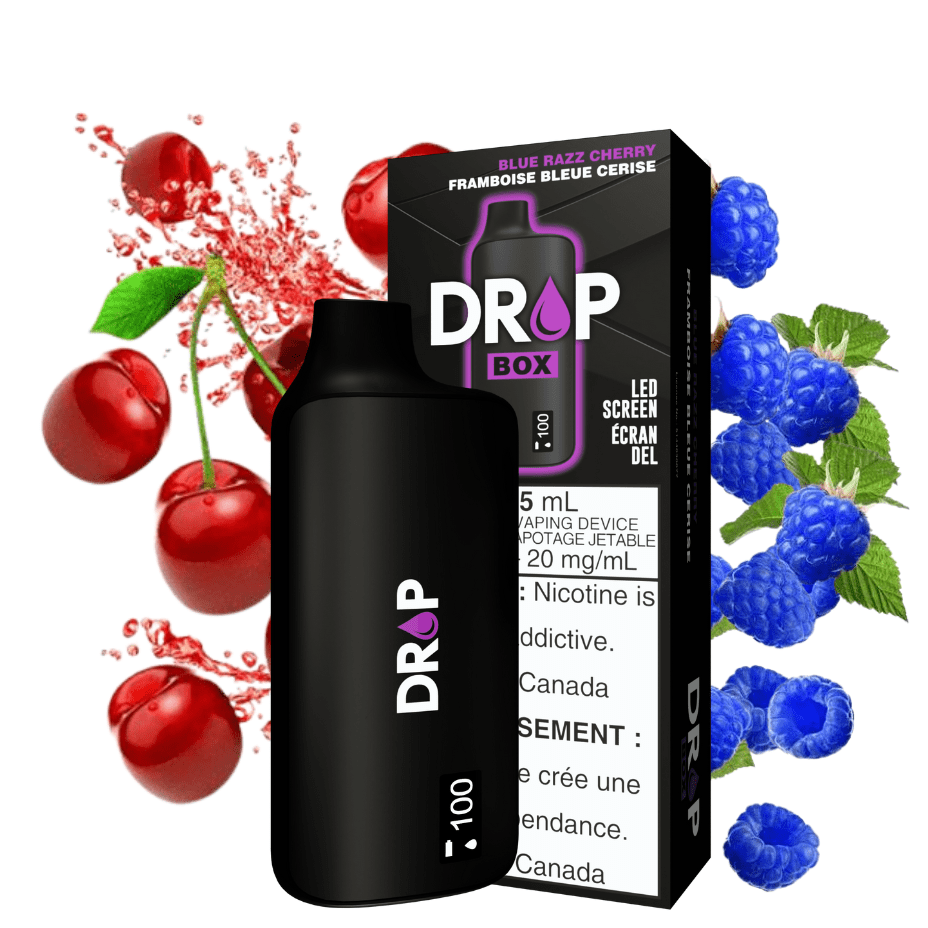 Drop Box 8500 Disposable Vape-Blue Razz Cherry 15ml / 8500Puffs Airdrie Vape SuperStore and Bong Shop Alberta Canada