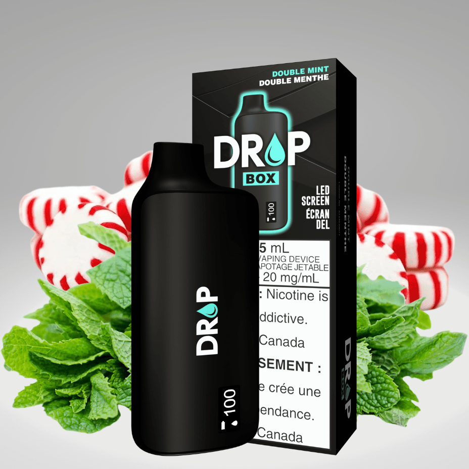 Drop Box 8500 Disposable Vape-Double Mint 15ml / 8500Puffs Airdrie Vape SuperStore and Bong Shop Alberta Canada