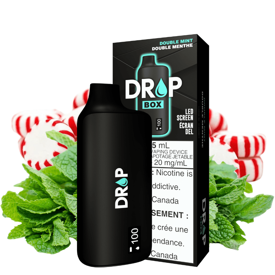 Drop Box 8500 Disposable Vape-Double Mint 15ml / 8500Puffs Airdrie Vape SuperStore and Bong Shop Alberta Canada