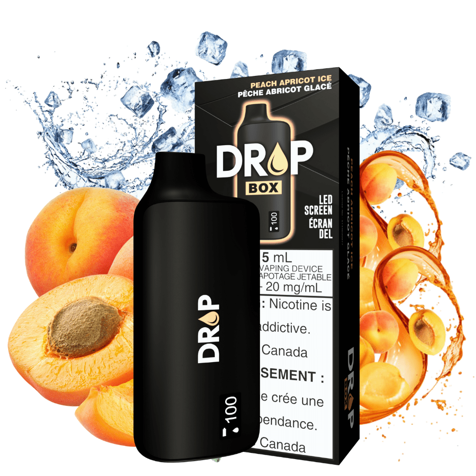 Drop Box 8500 Disposable Vape-Peach Apricot Ice 15ml / 8500Puffs Airdrie Vape SuperStore and Bong Shop Alberta Canada