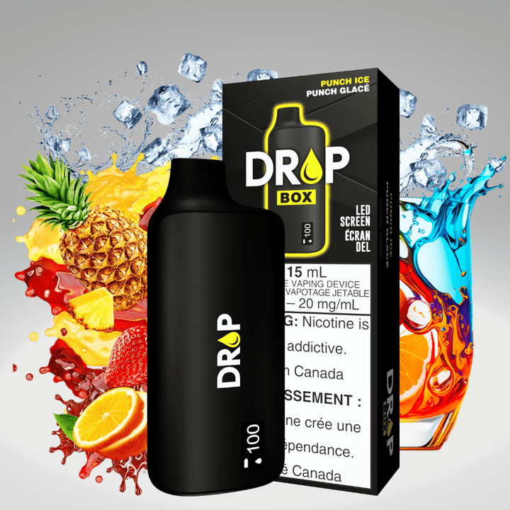 Drop Box 8500 Disposable Vape-Punch Ice 15ml / 8500Puffs Airdrie Vape SuperStore and Bong Shop Alberta Canada