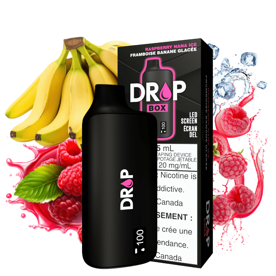 Drop Box 8500 Disposable Vape-Raspberry Nana Ice 15ml / 8500Puffs Airdrie Vape SuperStore and Bong Shop Alberta Canada