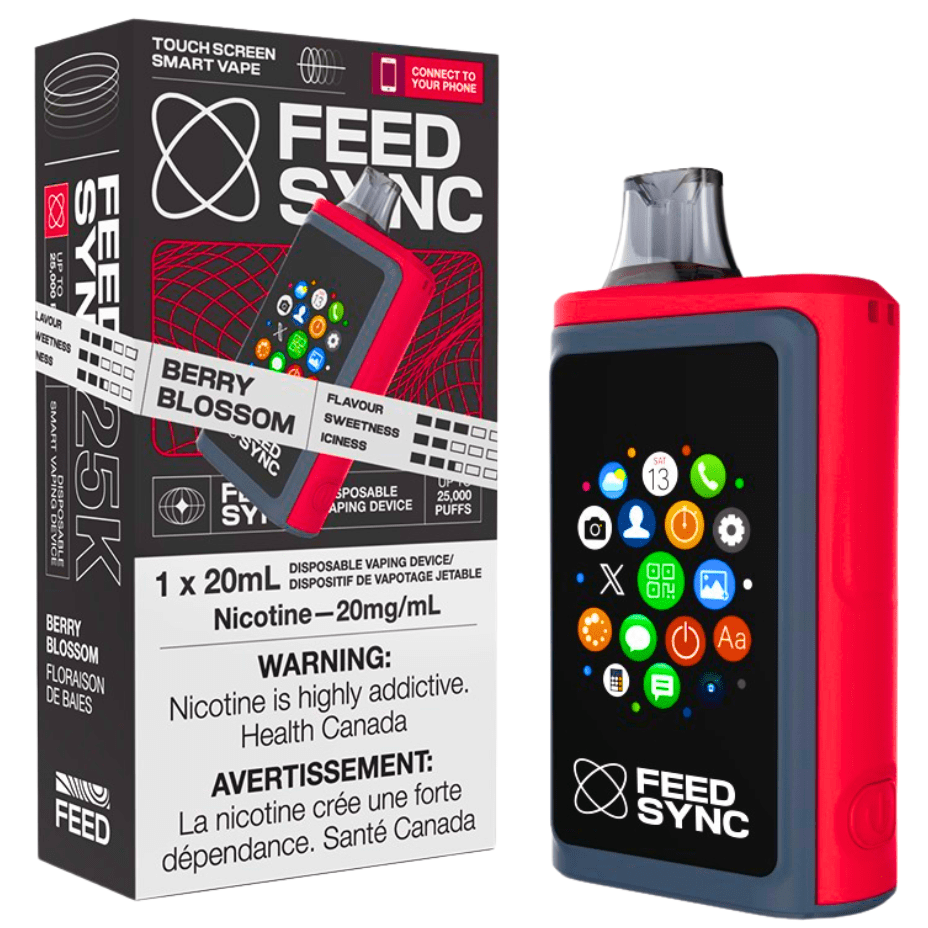 FEED Sync 25K Disposable Vape - Berry Blossom 25000 Puffs / 20mg Airdrie Vape SuperStore and Bong Shop Alberta Canada