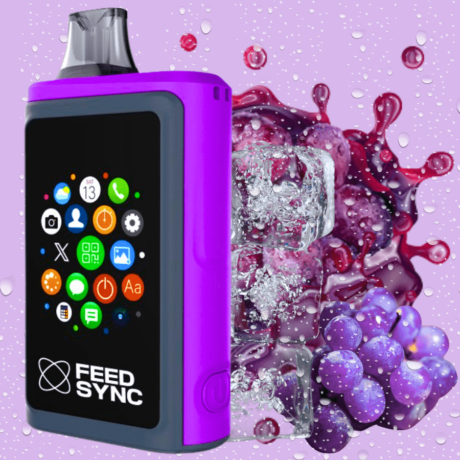 FEED Sync 25K Disposable Vape - Glacial Grape 25000 Puffs / 20mg Airdrie Vape SuperStore and Bong Shop Alberta Canada