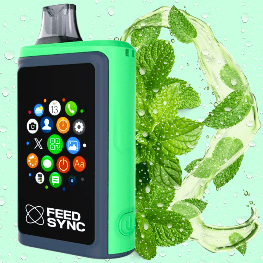 FEED Sync 25K Disposable Vape - Miami Mint 25000 Puffs / 20mg Airdrie Vape SuperStore and Bong Shop Alberta Canada