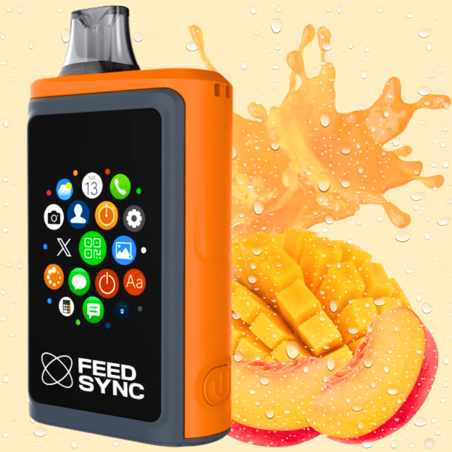 FEED Sync 25K Disposable Vape - Peachy Mango 25000 Puffs / 20mg Airdrie Vape SuperStore and Bong Shop Alberta Canada