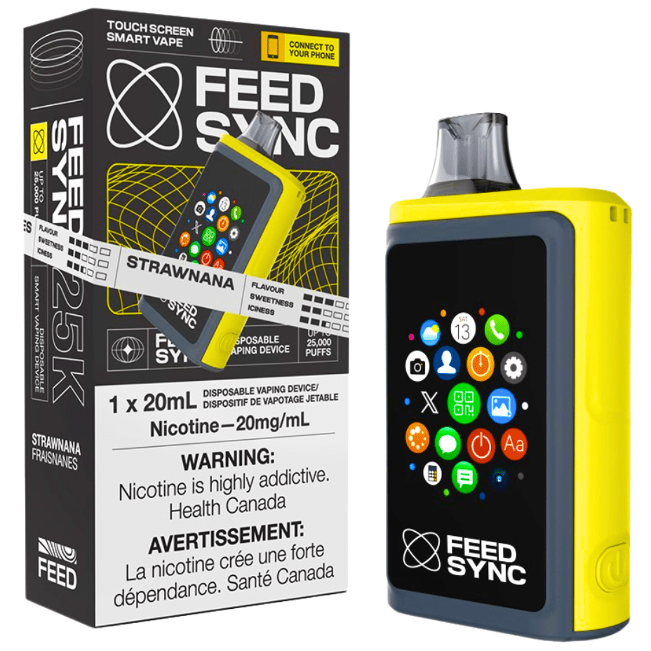 FEED Sync 25K Disposable Vape - Strawnana 25000 Puffs / 20mg Airdrie Vape SuperStore and Bong Shop Alberta Canada