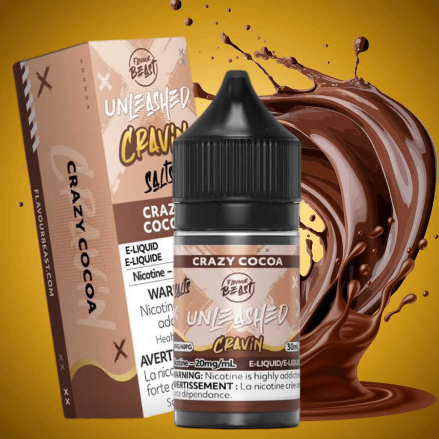 Flavor Beast Unleashed Cravin Salts-Crazy Cocoa 30ml / 20mg Airdrie Vape SuperStore and Bong Shop Alberta Canada