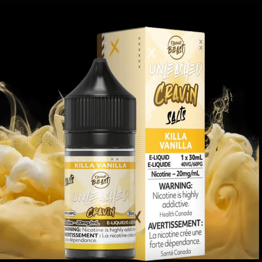 Flavor Beast Unleashed Cravin Salts-Killa Vanilla 30ml / 20mg Airdrie Vape SuperStore and Bong Shop Alberta Canada