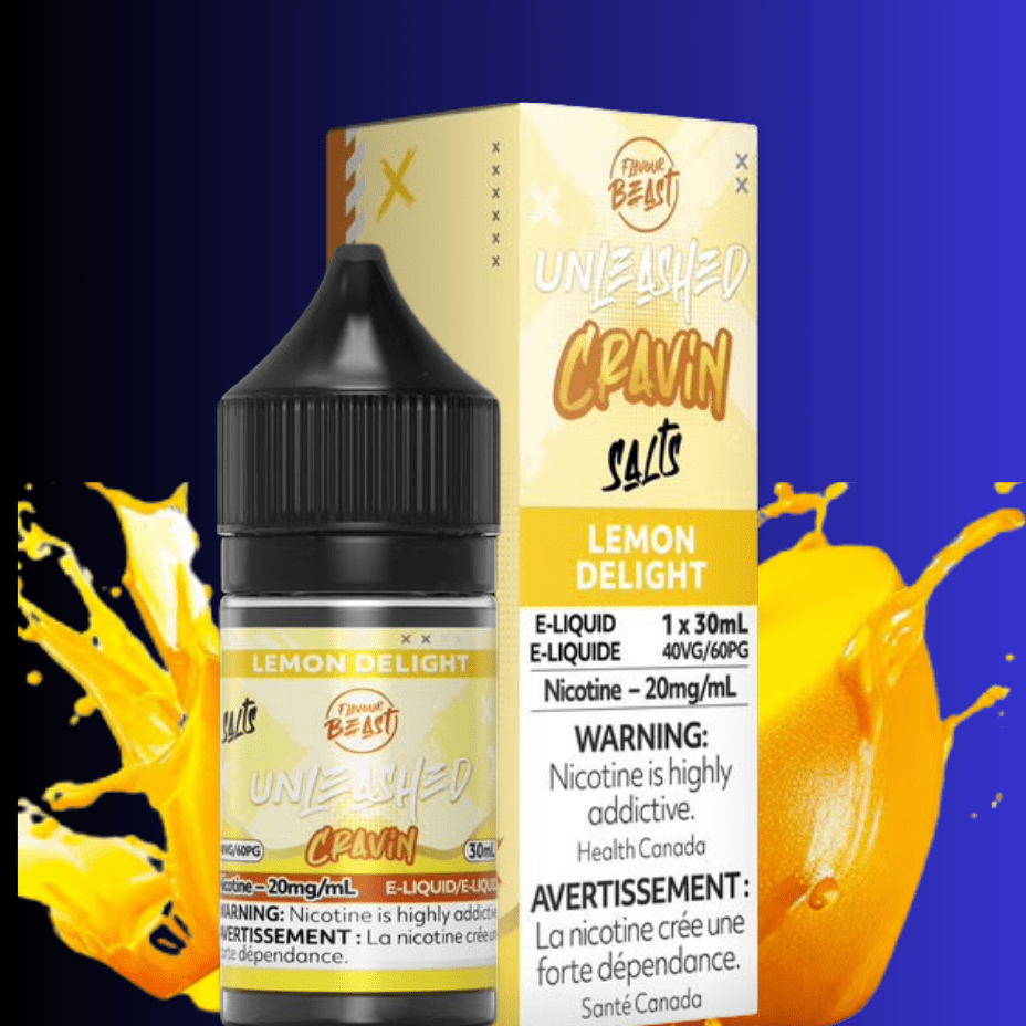 Flavor Beast Unleashed Cravin Salts-Lemon Delight 30ml / 20mg Airdrie Vape SuperStore and Bong Shop Alberta Canada