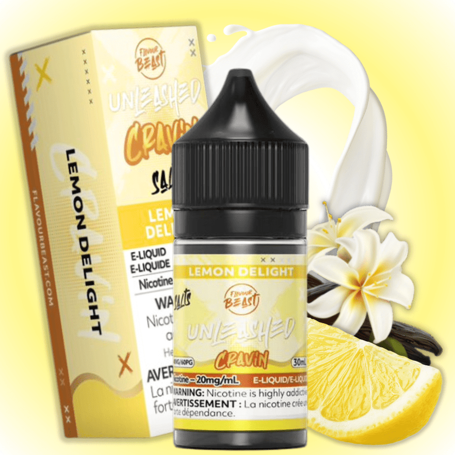 Flavor Beast Unleashed Cravin Salts-Lemon Delight 30ml / 20mg Airdrie Vape SuperStore and Bong Shop Alberta Canada