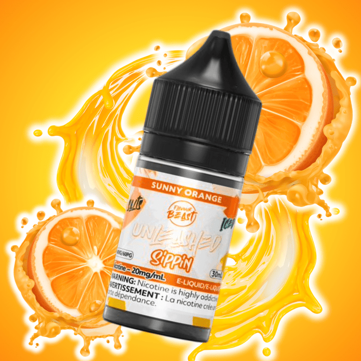 Flavor Beast Unleashed Sippin Salts-Sunny Orange 30ml / 20mg Airdrie Vape SuperStore and Bong Shop Alberta Canada