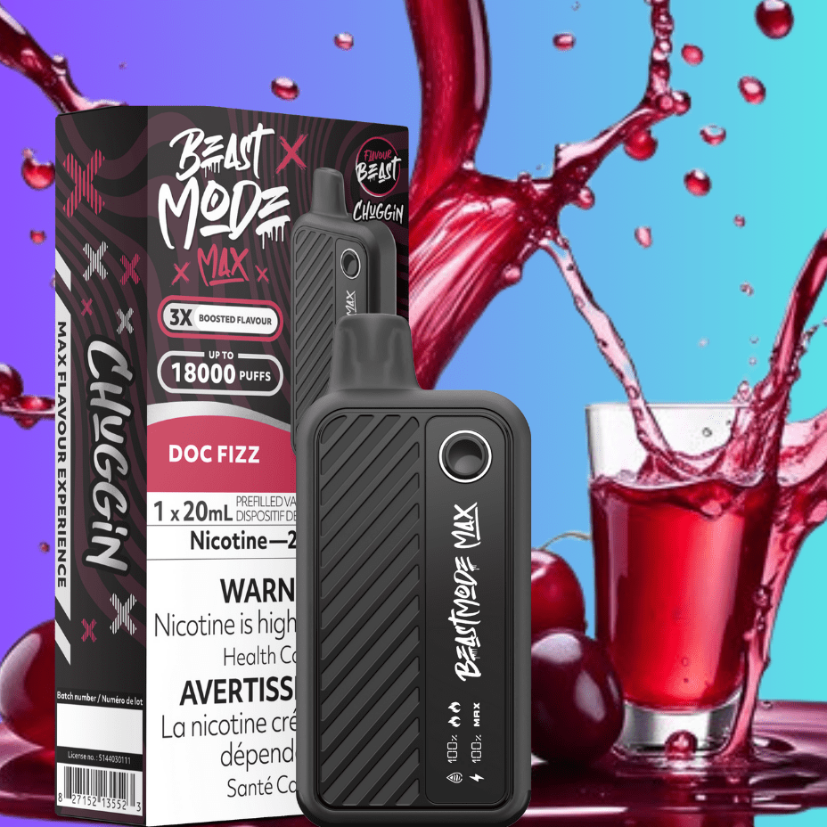 Flavour Beast Beast Mode Max 18k Disposable-Chuggin Doc Fizz 20ml / 18000 Puffs Airdrie Vape SuperStore and Bong Shop Alberta Canada