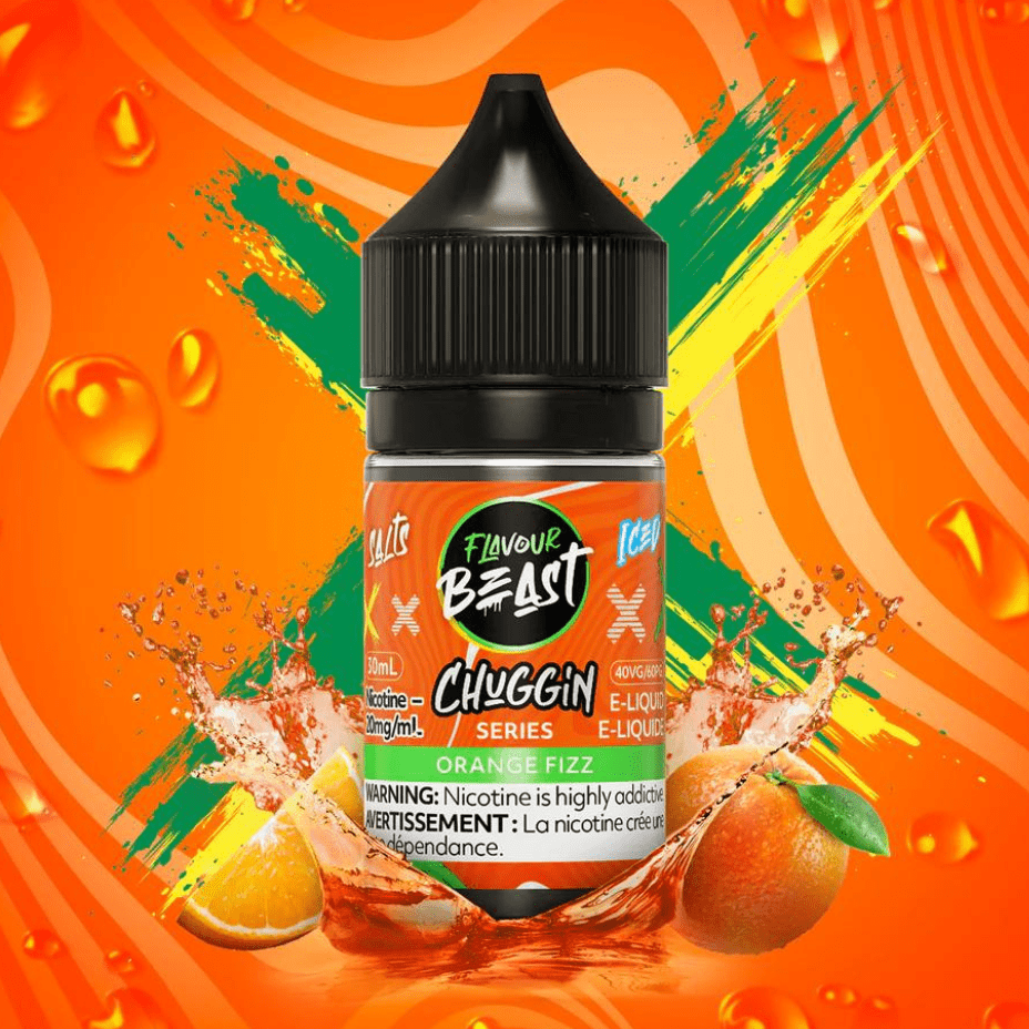 Flavour Beast Chuggin' Salt-Orange Fizz 30ml / 20mg Airdrie Vape SuperStore and Bong Shop Alberta Canada