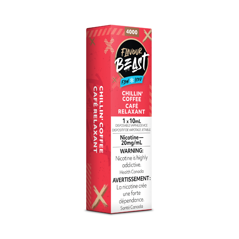 Flavour Beast Flow Disposable-Chillin Coffee Iced 4000 Puffs / 20mg Airdrie Vape SuperStore and Bong Shop Alberta Canada