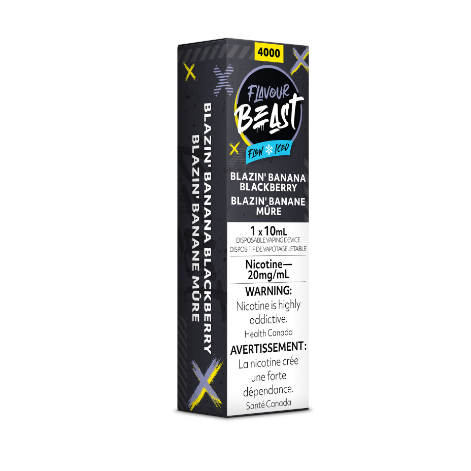 Flavour Beast Flow Disposable Vape-Blazin' Banana Blackberry 4000 Puffs / 20mg Airdrie Vape SuperStore and Bong Shop Alberta Canada