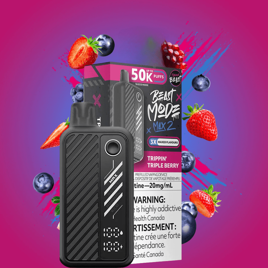 Flavour Beast Max 2 Disposable Vape-Trippin Triple Berry Airdrie Vape SuperStore and Bong Shop Alberta Canada