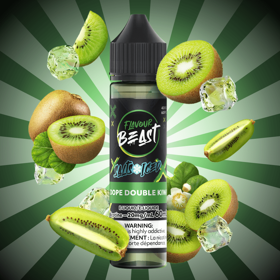 Flavour Beast Salt-Dope Double Kiwi-60ml 60mL / 20mg Airdrie Vape SuperStore and Bong Shop Alberta Canada