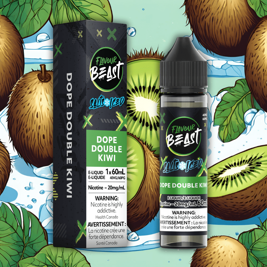 Flavour Beast Salt-Dope Double Kiwi-60ml 60mL / 20mg Airdrie Vape SuperStore and Bong Shop Alberta Canada