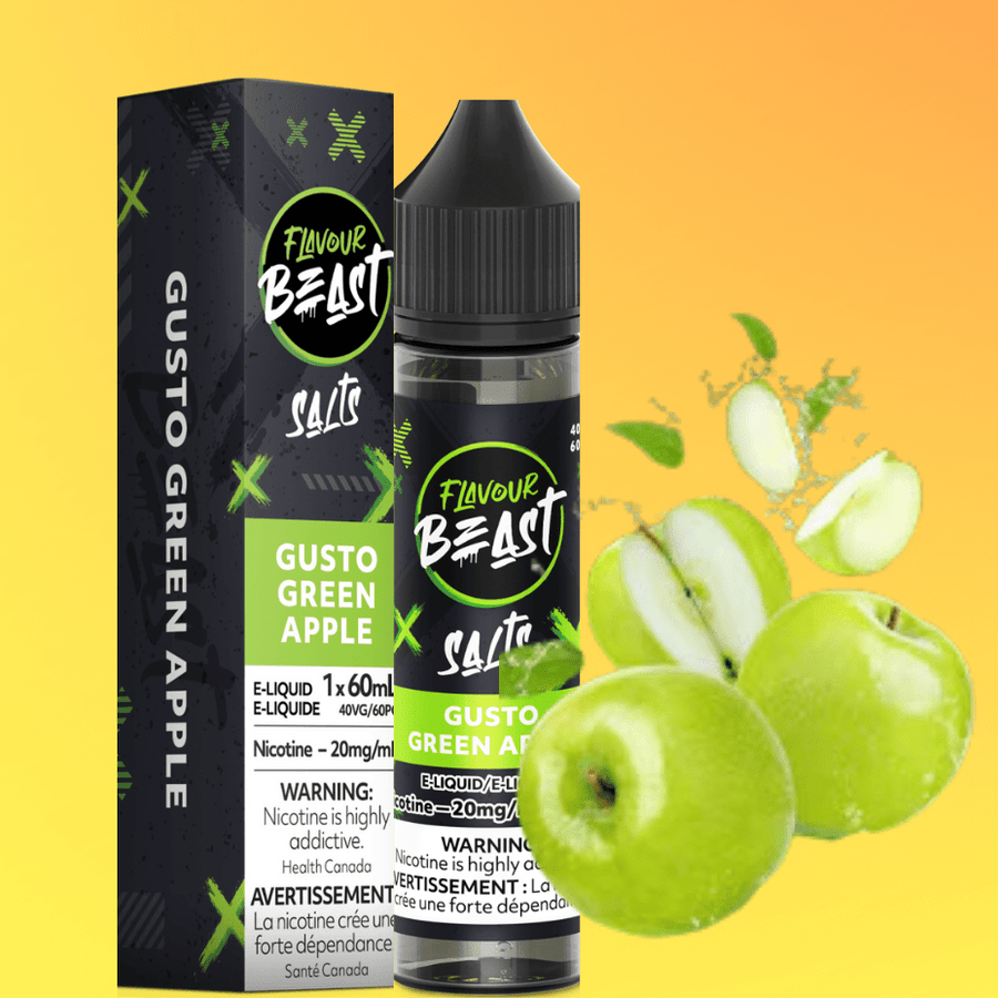 Flavour Beast Salt-Gusto Green Apple-60ml 60ml / 20mg Airdrie Vape SuperStore and Bong Shop Alberta Canada