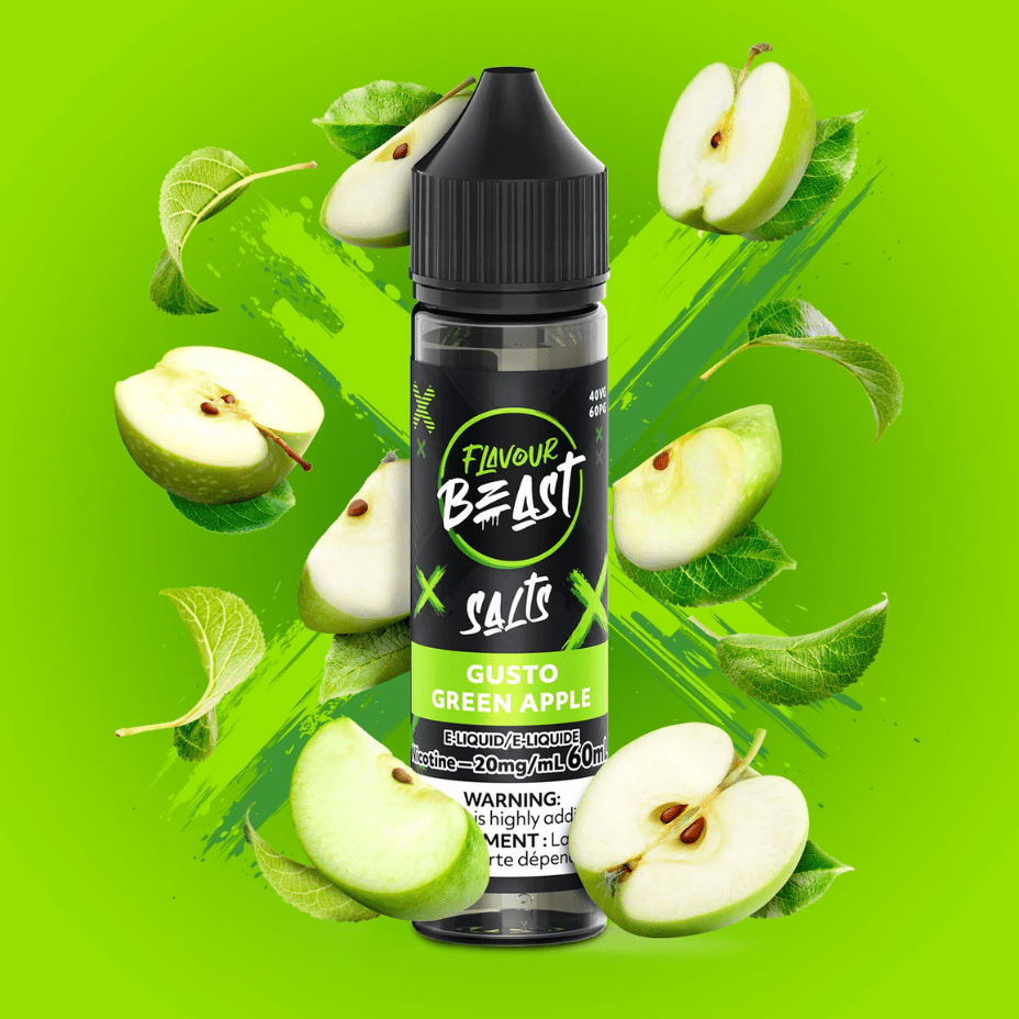 Flavour Beast Salt-Gusto Green Apple-60ml 60ml / 20mg Airdrie Vape SuperStore and Bong Shop Alberta Canada