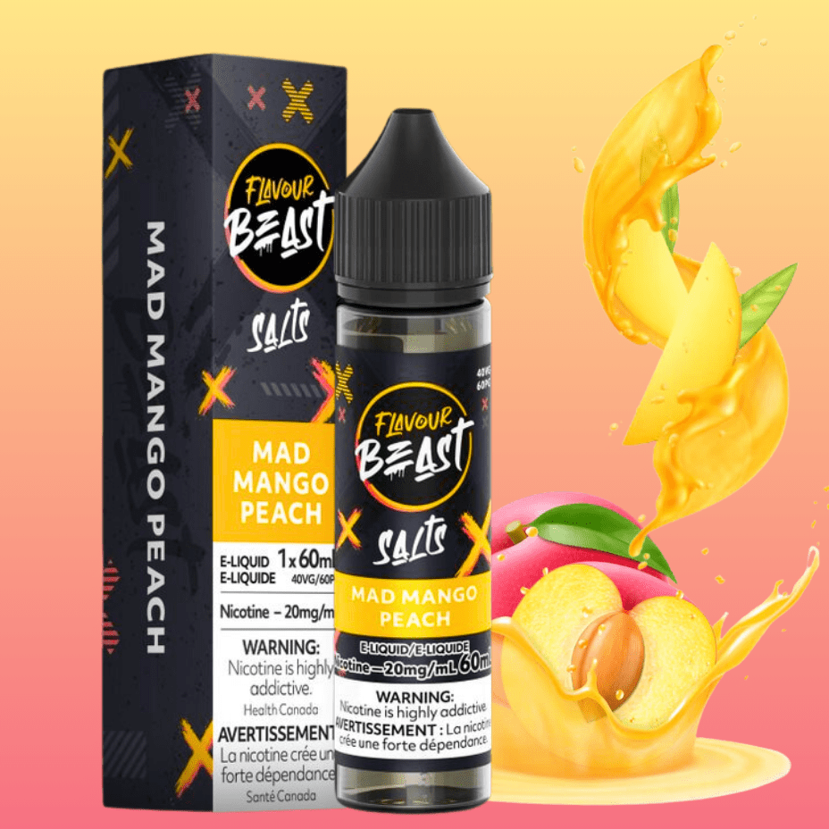 Flavour Beast Salt-Mad Mango Peach-60ml 60ml / 20mg Airdrie Vape SuperStore and Bong Shop Alberta Canada