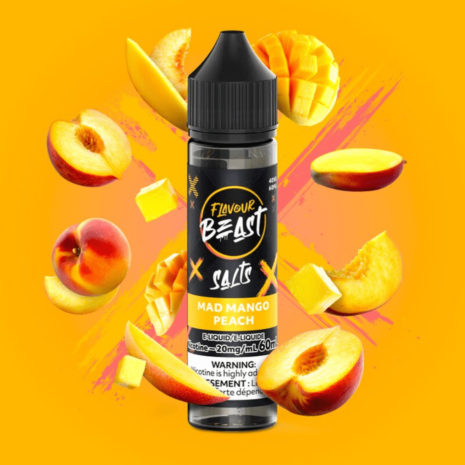 Flavour Beast Salt-Mad Mango Peach-60ml 60ml / 20mg Airdrie Vape SuperStore and Bong Shop Alberta Canada